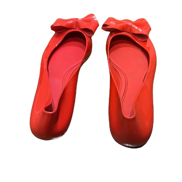 Mel by Melissa Red Bow Flats Size 7 - Picture 6 of 8
